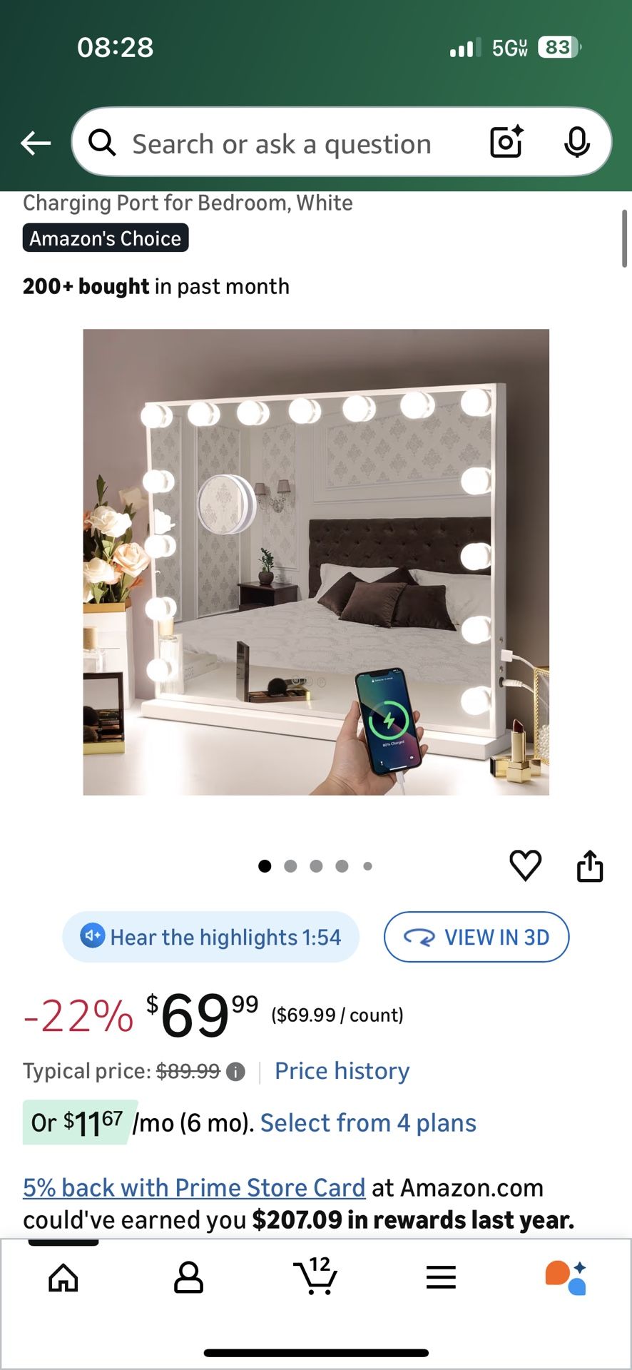 Vanity Mirror with Lights_Hollywood Lighted Makeup Mirror 