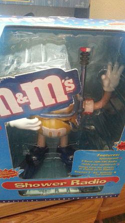 M & M shower radio