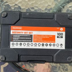 Warrior 100 Piece Security Bit set 