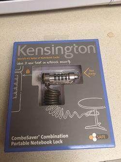 Kensington ComboSaver Combination Portable Notebook Laptop Lock