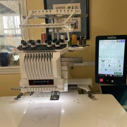 B rother PR1050x  10 needle embroidery w/ extras