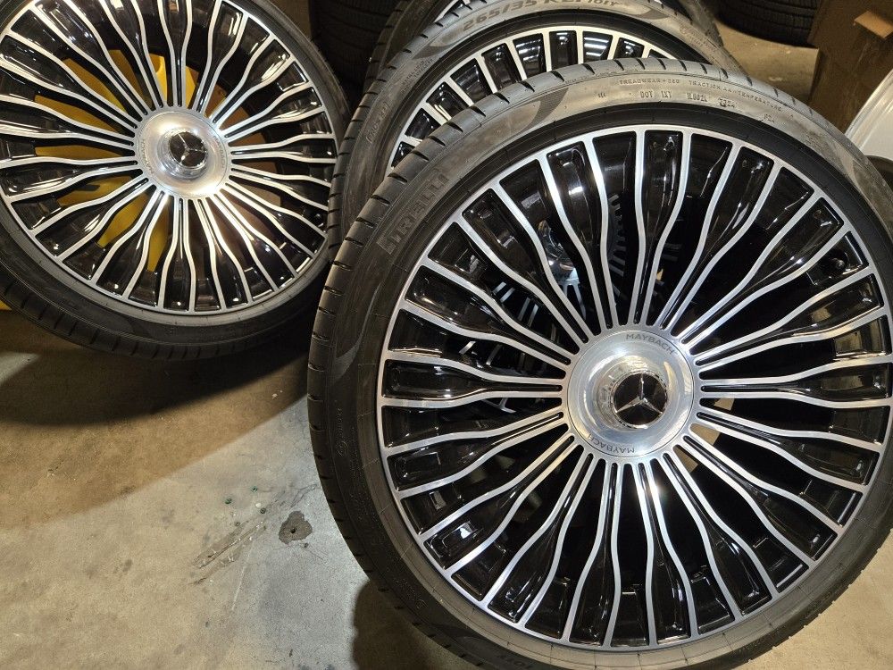 Factory 2025 Maybach 21" Mercedes Wheels Rims Tires OEM S580 S600 S63