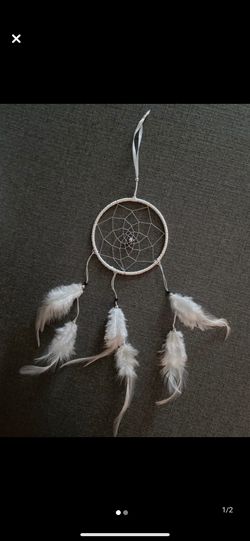 White Feathered Dream Catcher