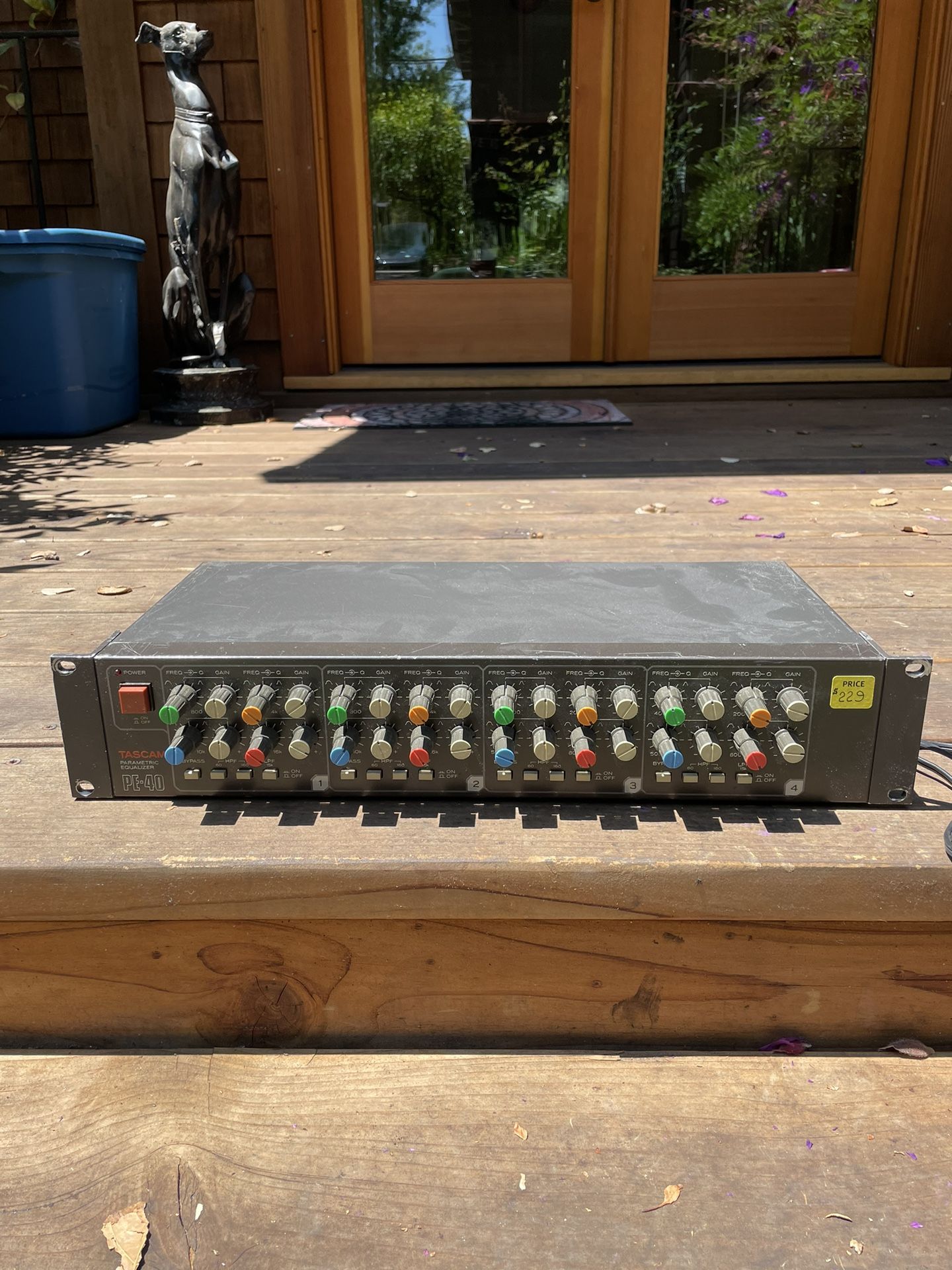 Tascam PE-40 4-channel 4-band parametric EQ