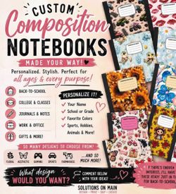 Custom Personalized Composition Notebooks | Back to School | Any Theme Available
