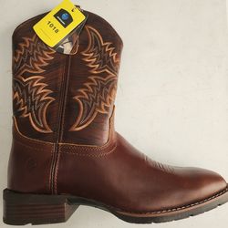 3Sureway men's size 10.5, square toe cowboy boots