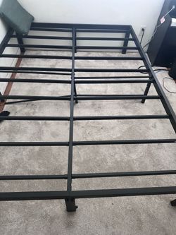 Bed frame with mattress