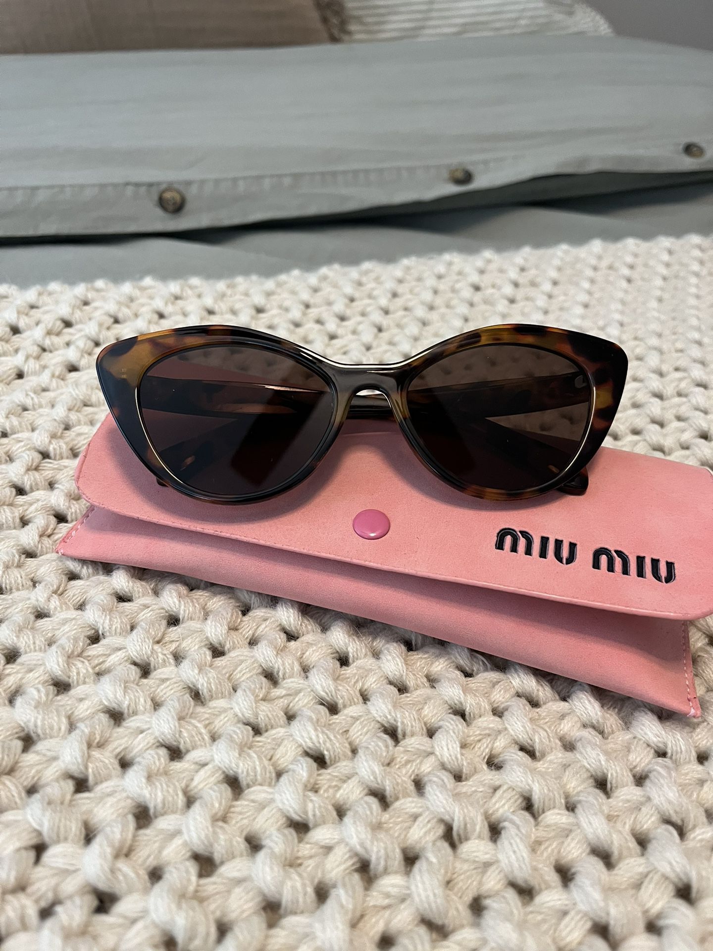 Miu Miu Women’s Cat Eye Sunglasses - Tortoise 