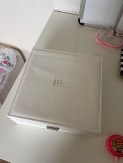 White Leather Jewelry Box