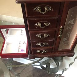 Two Jewelry Boxes Rings Included