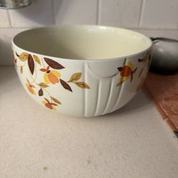 Vintage Hall Tea Autumn Leaf Nested Mixing Bowl 