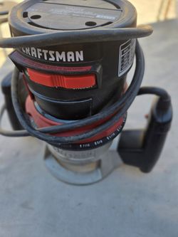 Heavy duty Craftsman router in good working condition.