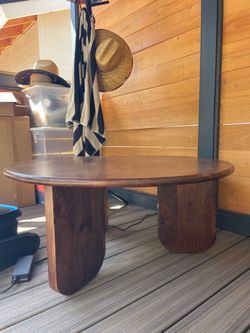 Solid wood coffee table