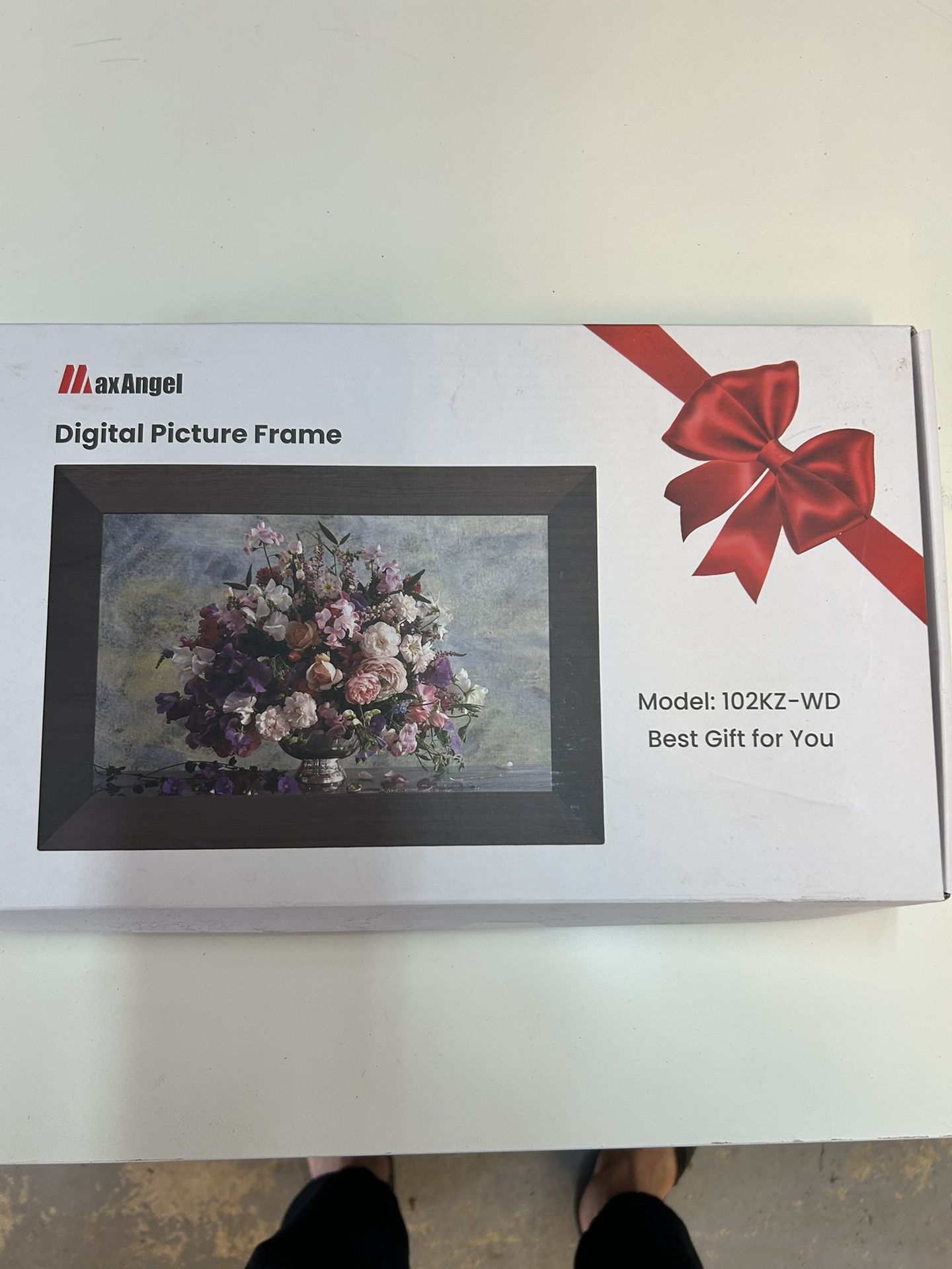 Max Angel Digital Picture Frame – Model 102KZ-WD – New, in Opened Box