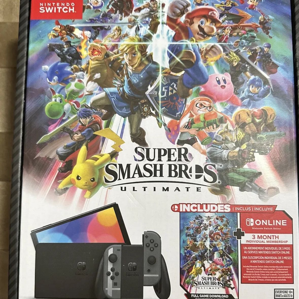 Nintendo Switch Super Smash Bros Ultimate Edition Console Bundle Brand New RARE!