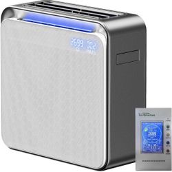 ☆ BURTRAN HEPA Air Purifier for Home Bedroom Large Room up to 1,360 ft², Nano-Oxy HEPA14, with air quality display, 5-stage PM2.5 and TVOC filtration,