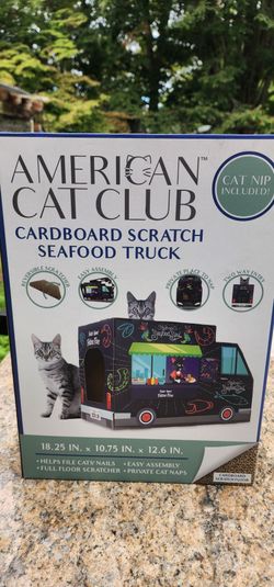 American Cat Club Cardboard Scratch Seafood Truck