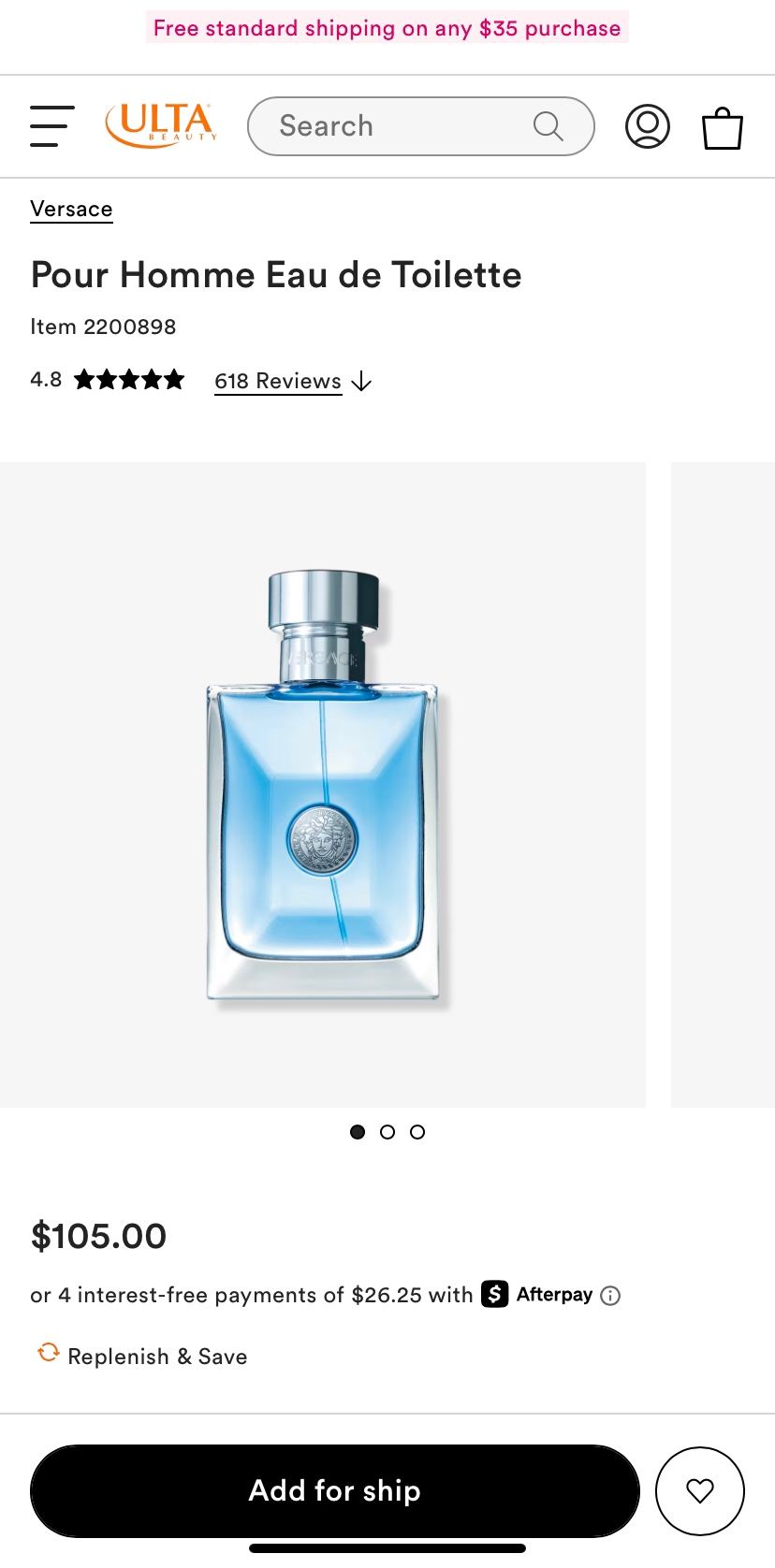Versace Pour Homme EDT – 100ml