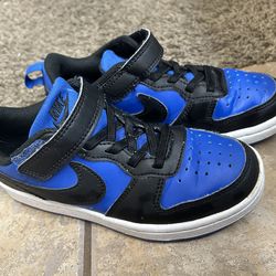 Black blue kid boy shoes