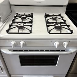 30” White Gas Stove 