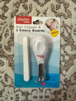 Playtex Baby Nail Clipper + 3 Emery Boards, model PL83204  - INGLEWOOD