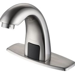 Touchless Bathroom Sink Faucet with Automatic Sensor, Motion Bathroom Faucet
