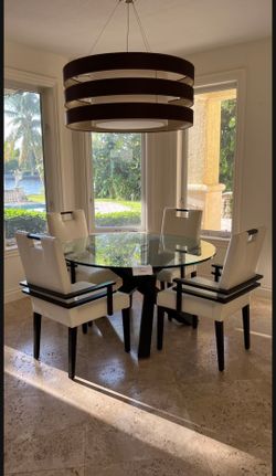 Adriana HOYOS Dinning Set 4 Chairs 1 Table