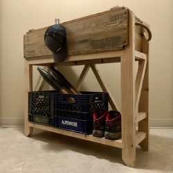 Rustic Ammo Box Table + Free Delivery