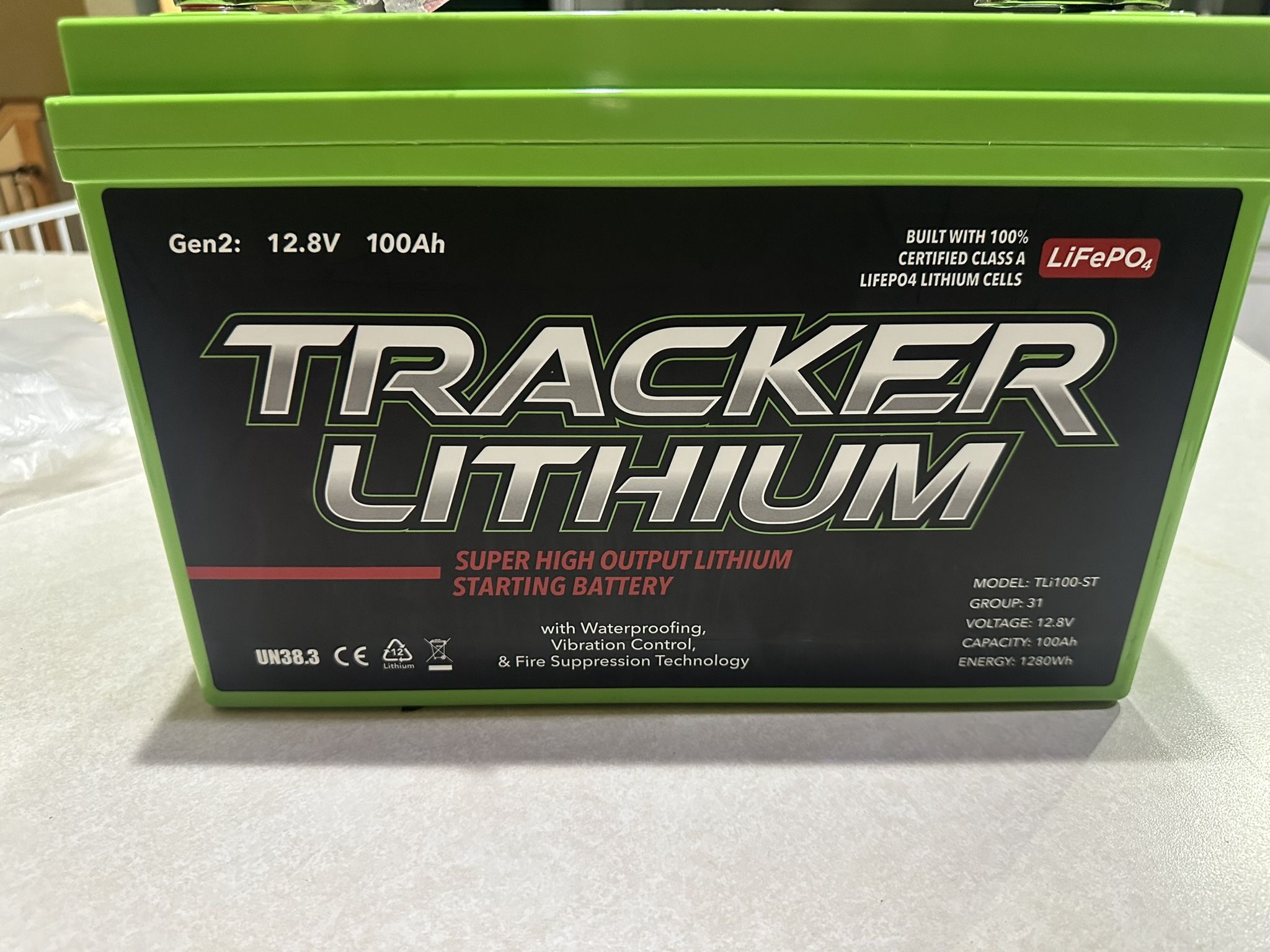 TLi100-ST Tracker Lithium Super High Output Deep Cycle Battery 12.8v 100ah G 31