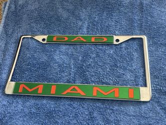 Univ. of Miami Dad License Plate Frame.