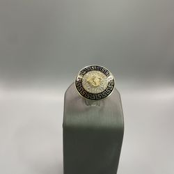 10 Kt Real Gold & Cz Versace Ring 