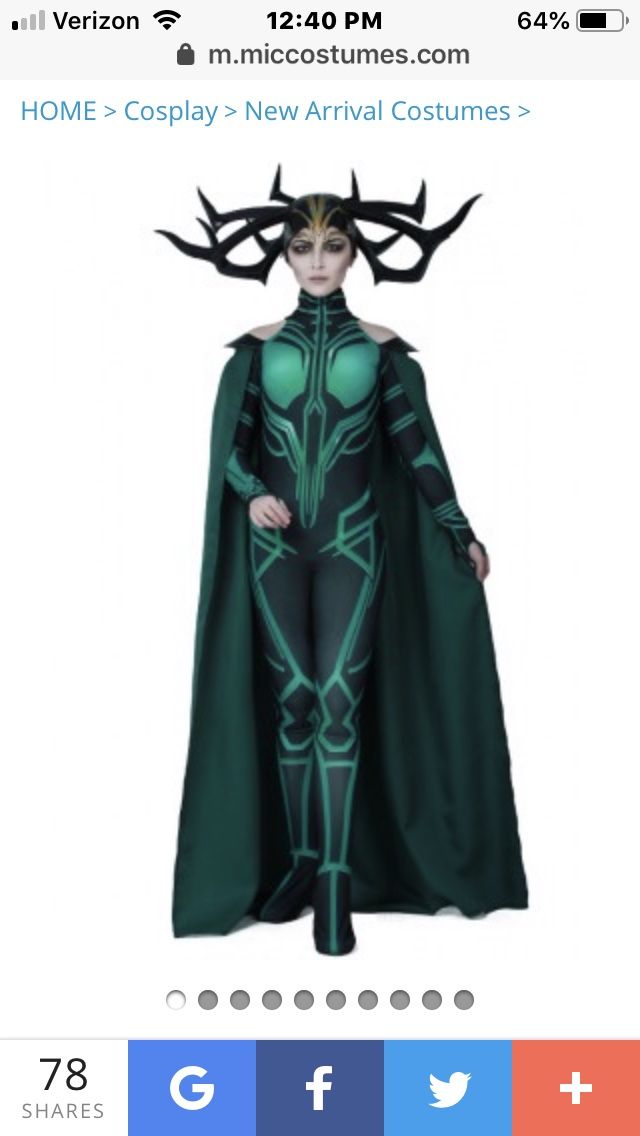 Hela (Thor) costume size Medium
