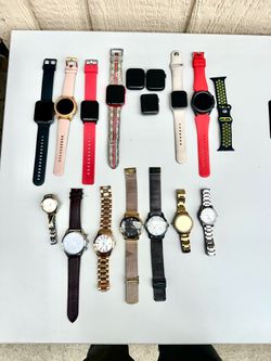 Lot of 16 Smart Watches Apple Samsung N Analog Guess Citizens MAKE OFFER