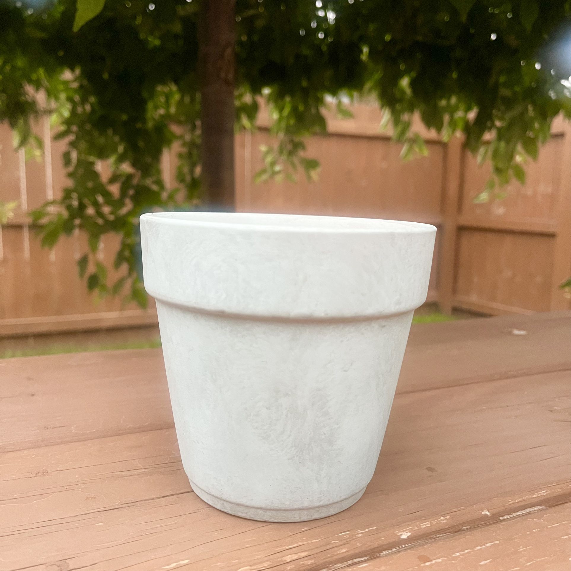 Light Blue Ceramic Flower Pot Planter 