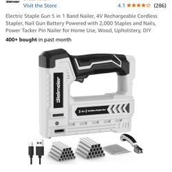 Electric Staple  Gun 5 In 1 Band Nailer 