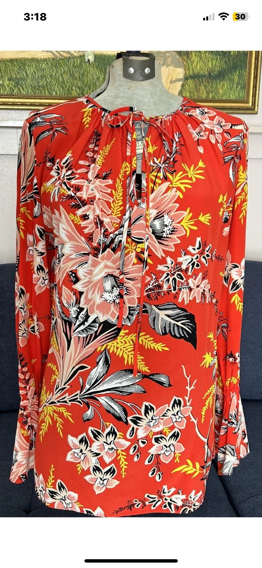 Diane Von Furstenberg  Blouse Size 4 