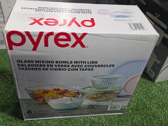 Pyrex glass mixing bowl set