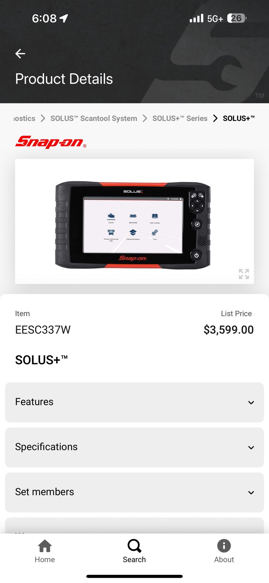 Snapon Scanner Solus Plus