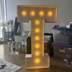 Marquee Letters assembled with Batteries
