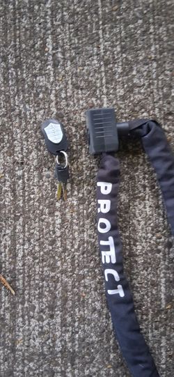 Bike or scooter lock built in alarm