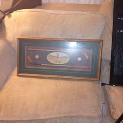 Golf Painting Framed Sighned 