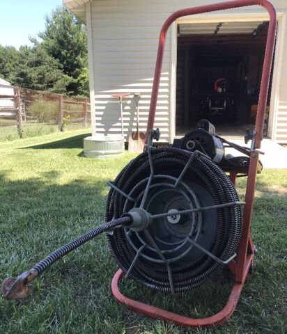 100’x5/8” sewer snake commercial drain cleaner