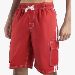 Kanu Surf Mens Barracuda Swim Trunks- MEDIUM