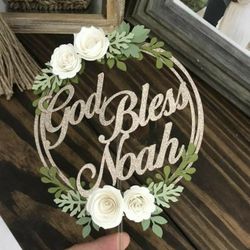 Glod Bless Cake Topper