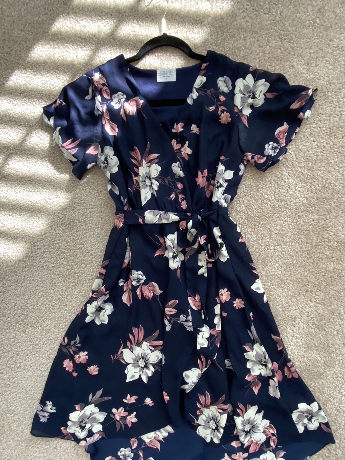 Blue Dress With flowers