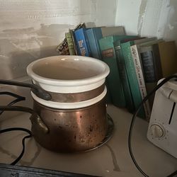 Copper/Glass Double Boiler 