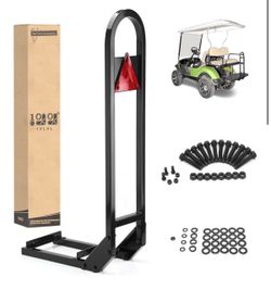 10L0L Golf Cart Rear Seat Grab Bar Triangle Reflector for Yamaha EZGO Club Car