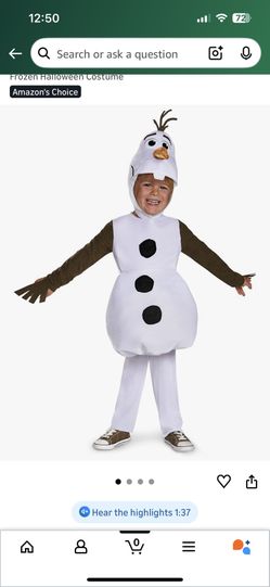 Olaf Infant Costume 12-18 Months 