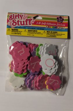 Decorative Craft Foam Flower Shapes 3-D Self-adhesive Stickers