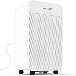 HUMSURE 4500 Sq. Ft 80 Pints Dehumidifier for Basement and Home, Bathroom, Bedroom, Equipped With Drainage Hose, Automatic Defrosting, 24-Hour Timer F